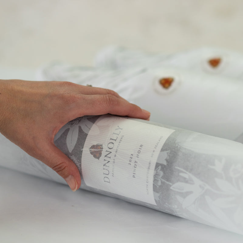 Dunnolly bottle wrapped in tissue