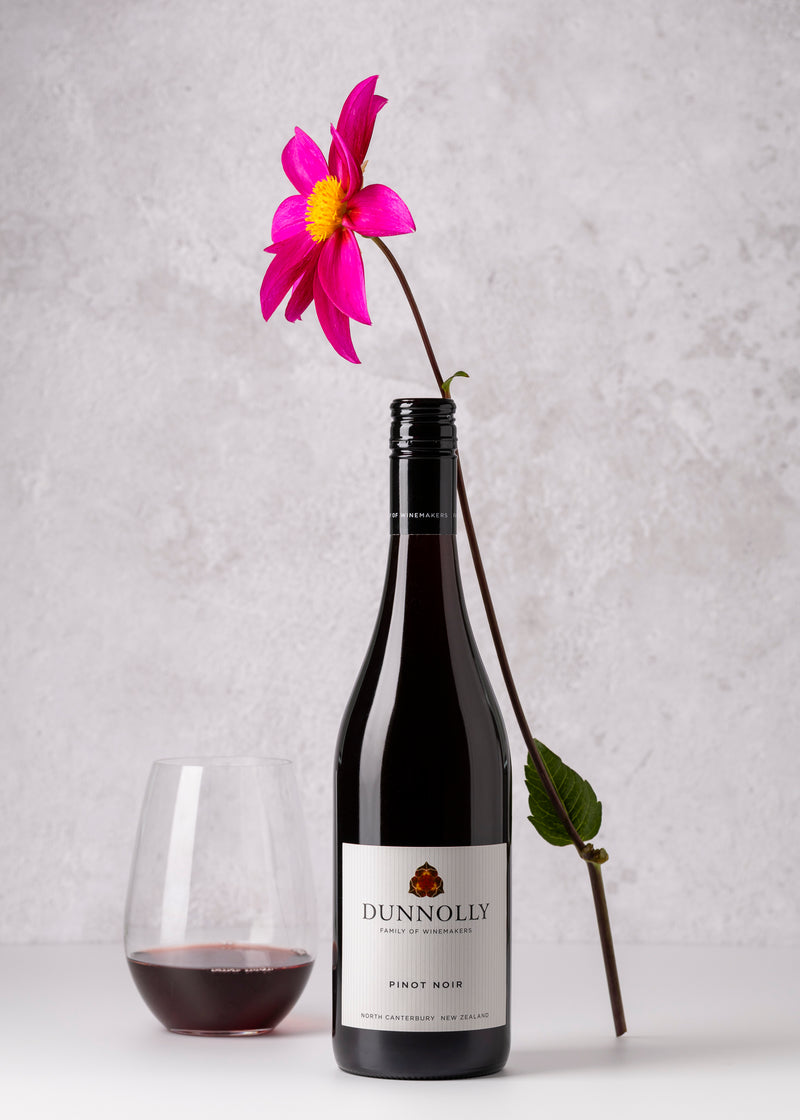 Dunnolly Pinot Noir NV – floral arrangement